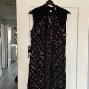 Bebe mock lace dress